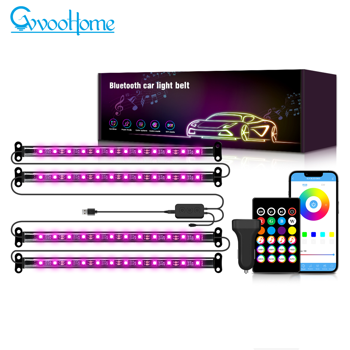 HCP014 蓝牙车载灯条