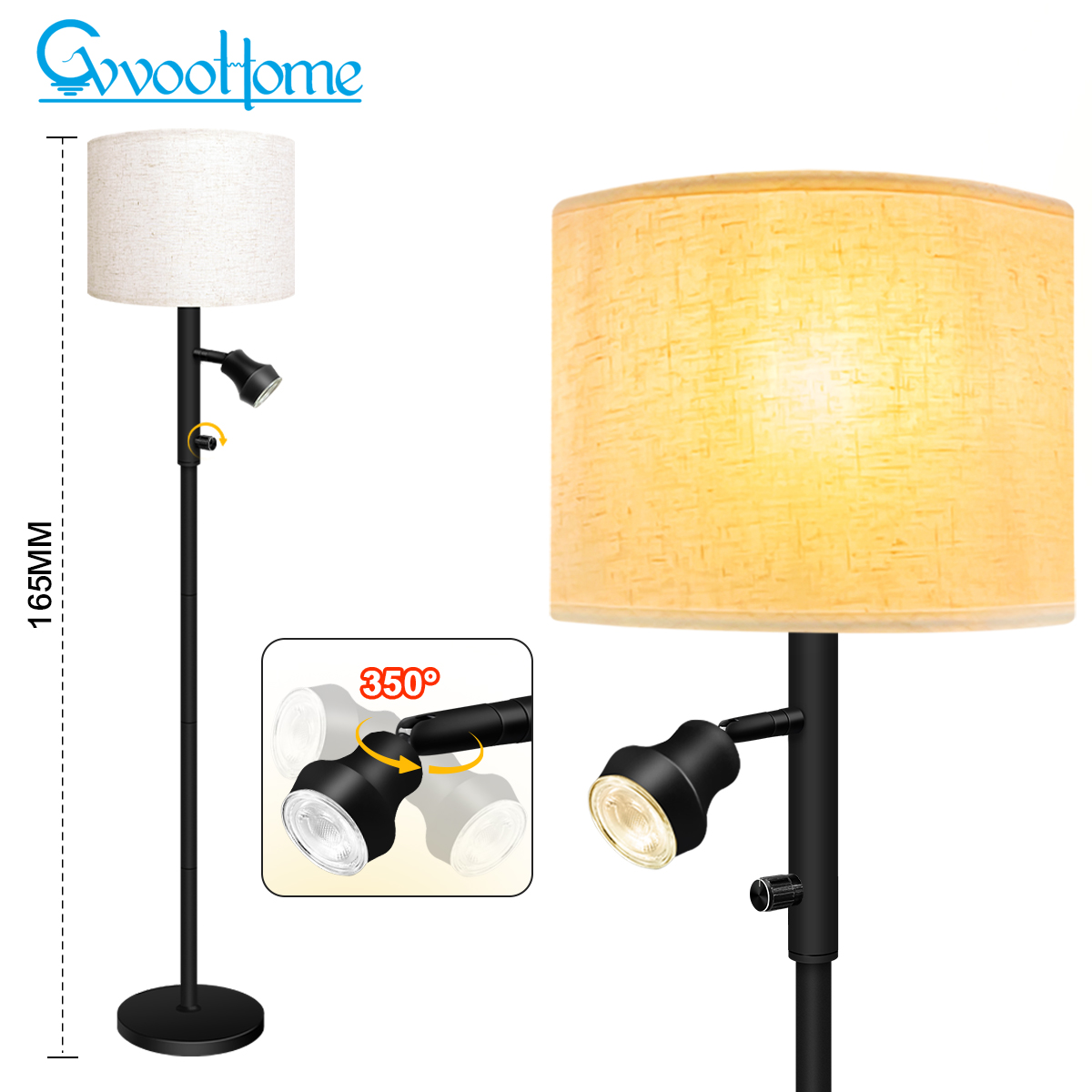 HCP035  直型子母落地灯