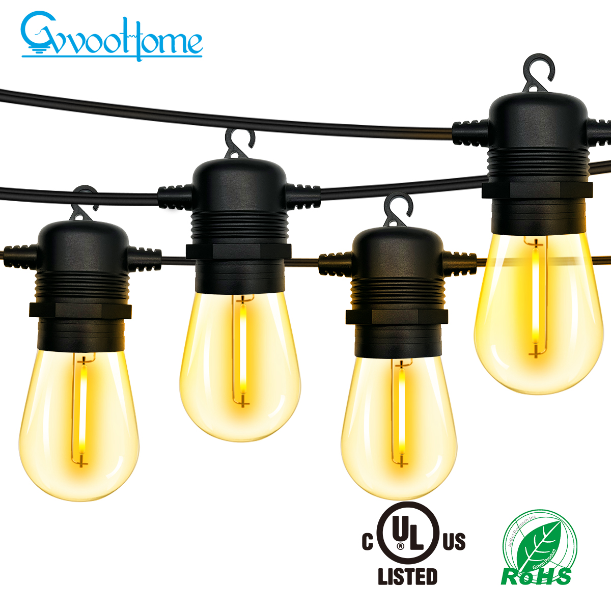 HCP103 S14圆头扁线灯串