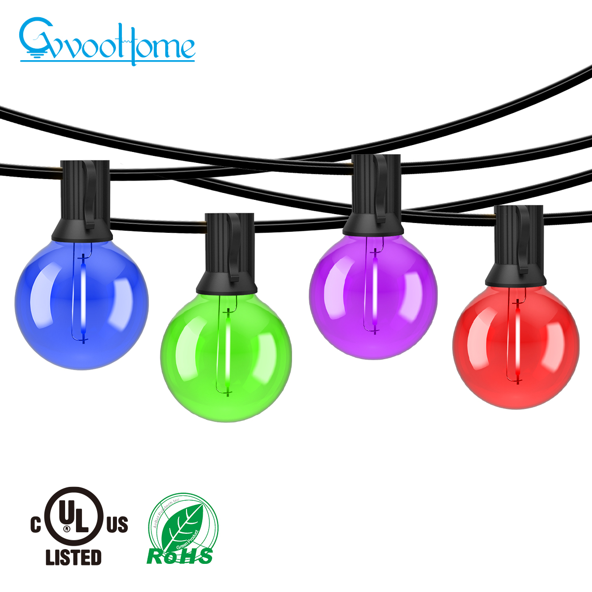 HCP100 G40玻璃彩泡LED灯串