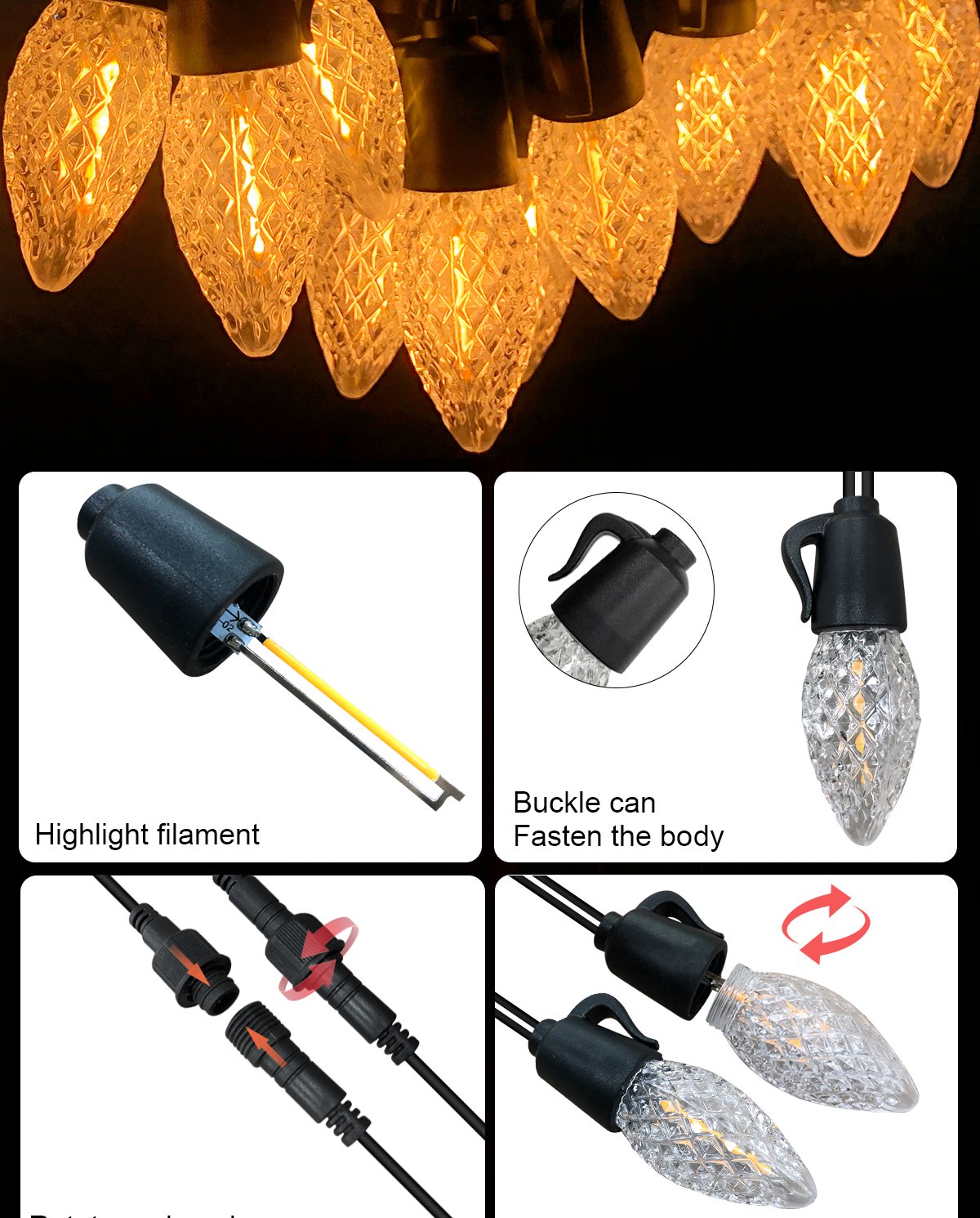 Monochrome light string